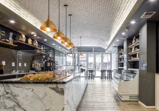 A view of the bakery after Michelle Todd redesigned the interior.